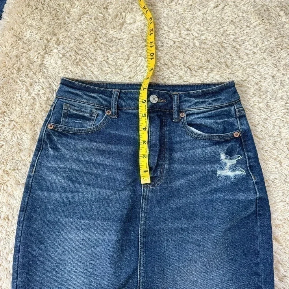 American Eagle Womens Denim  Mom Pencil Skirt size 0
